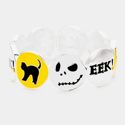 Fashnzfab Halloween Metal Stretch Bracelets In Multi