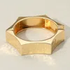 Fashnzfab Hammered Metal Geometric Spike Hinged Bangle Bracelet Gold In Gold
