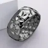 Fashnzfab Hammered Metal Hinged Bracelet Hematite In Blue