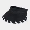 Fashnzfab Handmade Edge Detailed Sun Visor In Black