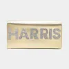 Fashnzfab Harris Bling Studded Metallic Clutch Bag / Evening Crossbody Bag In Gold