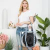 Fashnzfab Hat Carrying Transparent Aztec Pattern Strap Tote Bag In Black