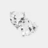Fashnzfab Heart Stone Evening Stud Earrings In White