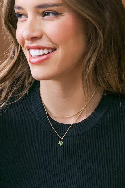 Fashnzfab Hey Harper Daisy Necklace In Gold