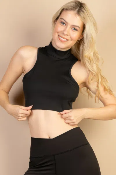 Fashnzfab High Neck Sleeveless Top