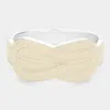 Fashnzfab Hinged Enamel Bracelet White In Neutral