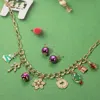 Fashnzfab Holiday Charm Station Necklace In Multi
