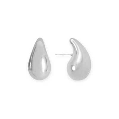 Fashnzfab Hollow Raindrop Earrings In Gray