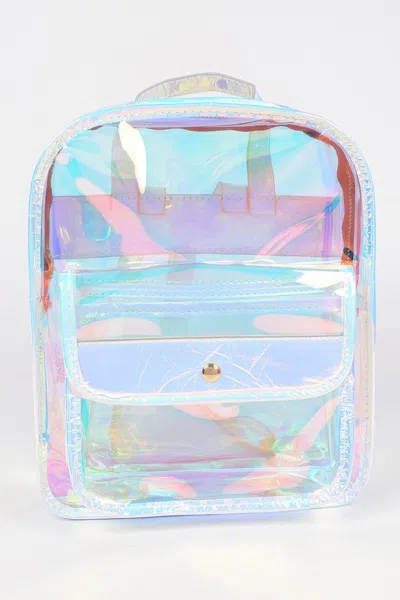 Fashnzfab Hologram Pvc Backpack In Multi