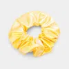 Fashnzfab Hologram Stash Scrunchies Hairband Zipper Pocket Scrunchie In Yellow