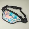 Fashnzfab Holographic Transparent Waist Bag / Fanny Pack / Belt Bag In Black
