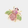 Fashnzfab Honey Bee Crystal Rhinestone Pin Brooch In Multi