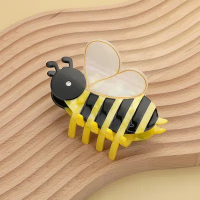 Fashnzfab Honey Bee Hair Claw Clip In Multi