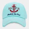 Fashnzfab Hope Anchors The Soul Vintage Baseball Cap In Blue
