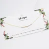 Fashnzfab Hope Message Morse Code Pendant Necklace In Gold