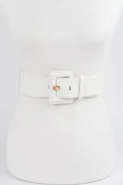 Fashnzfab Hot Fix Stretch Belt In Metallic