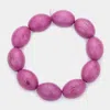 Fashnzfab Howlite Stone Pebble Stretch Bracelet Light, Purple In Multi