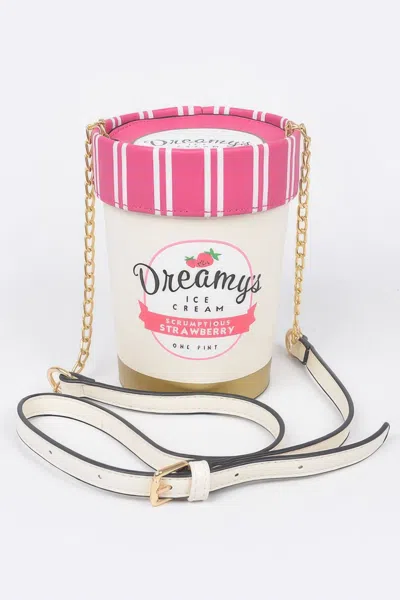 Fashnzfab Ice Cream Box Clutch In Pink