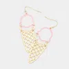 Fashnzfab Ice Cream Dangle Earrings - Pink In Pink