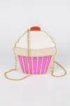 Fashnzfab Ice Cream Sundae Clutch In Pink