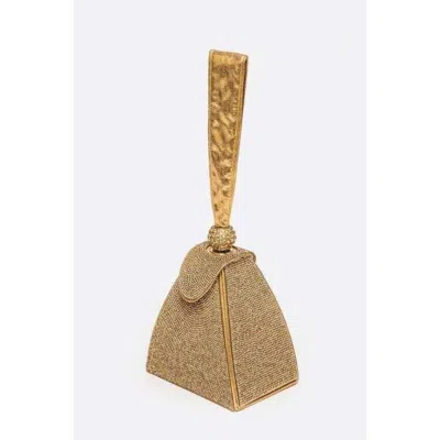 Fashnzfab Iconic Rhinestone Top Handle Iconic Clutch Bag