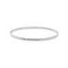Fashnzfab Individual Flat Bangle Bracelet In Silver