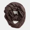 Fashnzfab Infinity Cotton Scarf In Gold