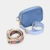 Fashnzfab Interchangeable Strap Denim Sling Bag / Fanny Pack / Belt Bag In Blue