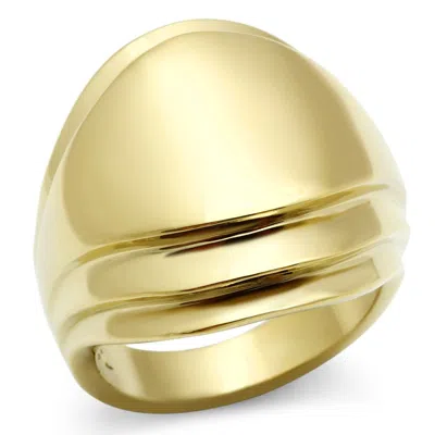Fashnzfab Ip Gold(ion Plating) Brass Ring With No Stone