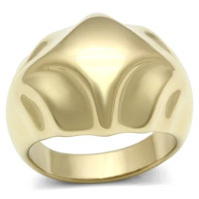 Fashnzfab Ip Gold(ion Plating) Brass Ring With No Stone
