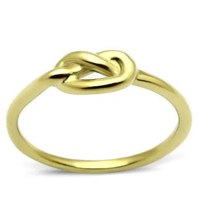 Fashnzfab Ip Gold(ion Plating) Stainless Steel Ring With No Stone
