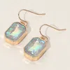 Fashnzfab Iridescent Faceted Drop Dangle Earrings In Multi