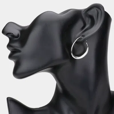 Fashnzfab Irregular Metal Circle Earrings In Multi