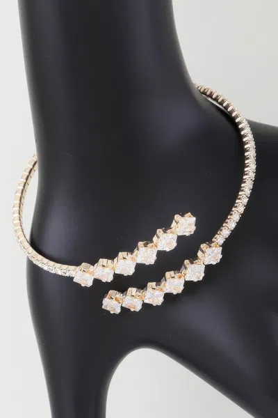 Fashnzfab Jeweled Shiny Star Wrap Bracelet In Multi