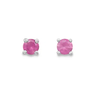 Fashnzfab July Birthstone Stud Earrings In Neutral