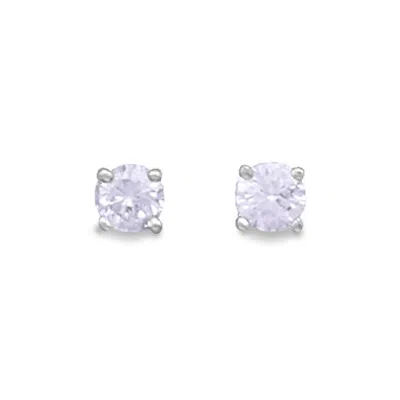 Fashnzfab June Birthstone Stud Earrings In Orange