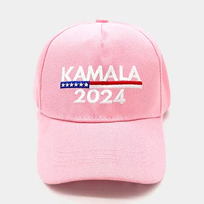 Fashnzfab Kamala Harris 2024 Message Pointed Baseball Cap In Gold