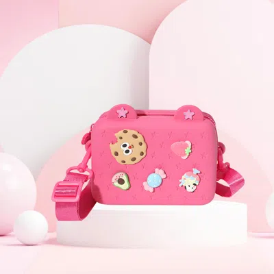 Fashnzfab Kids Fun Charm Crossbody Bag In Pink