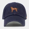 Fashnzfab Labrador Embroidered Baseball Cap In Blue