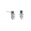 Fashnzfab Labradorite And Rainbow Moonstone Post Earring In Pattern