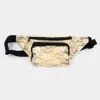 Fashnzfab Lace Fanny Pack In Sand