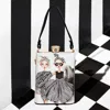 Fashnzfab Lady Printed Top Handle Mini Bag / Crossbody Bag In White