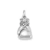 Fashnzfab Large Oxidized 3d Boxing Glove Charm In Pattern