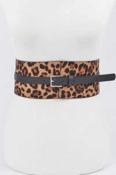 Fashnzfab Leo Corset Belt In Multi
