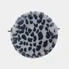 Fashnzfab Leopard Faux Fur Round Crossbody Bag In Multi