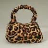 Fashnzfab Leopard Faux Leather Top Handle Crossbody Bag In Multi