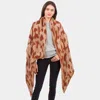 Fashnzfab Leopard Fuzzy Heavy Scarf In Sand