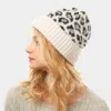 Fashnzfab Leopard Pattern Beanie Hat In Multi