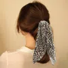 Fashnzfab Leopard Pattern Velvet Pony Hairband In Multi