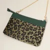 Fashnzfab Leopard Patterned Accented Faux Leather Crossbody Bag In Multi